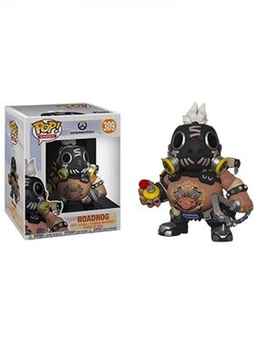 NIB Funko Pop! 6” Overwatch RoadHog #309 Vinyl Figure w Protective Case